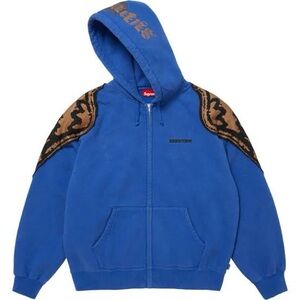 Supreme Wings Zip Up Hooded Sweatshirt ‘Royal’